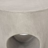 Kumasinova Modern Minimalist MGO Outdoor Side Table with Sculptural Hollow Design,Elegant End Table for Outdoor&Indoor Use,Durable&Lightweight,Beige - 2 of 4