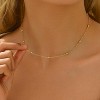 Dainty Gold Chain Necklace For Women - 18K Gold Plated Coin Disc Choker With Beaded & Paper Clip Layered Chain, Everyday Jewelry Gift - 2 of 4