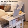 Homhougo 31.5" Adjustable Table Student Computer Portable Home Office Furniture Small Spaces Sofa Bedroom Bedside Desk Learn Play Game Desk On Wheels - 3 of 4
