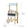 Teamson Kids Jolly Pals Wooden Ice Cream Stand Pretend Play Cart with Chalkboard, Built-In Storage & 33 Accessories - 3 of 4