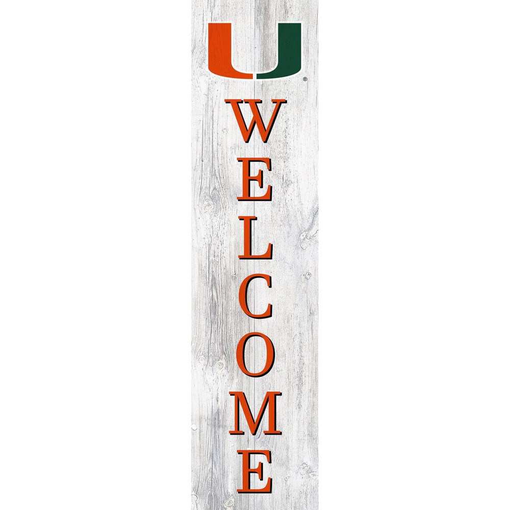 Photos - Wallpaper NCAA Miami Hurricanes 48" Welcome Leaner