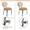 VYNXARIA 3 Pieces Of Luxury Outdoor Wicker Furniture - Patio Bistro Style Table And Chair Combination,Weather-resistant PE Wicker Weave - 4 of 4