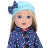 Sophia's - 14.5" Doll - Print Coat, Leggings, Hat & Suede Boots - Blue - 3 of 4