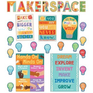 Carson-Dellosa Carson Dellosa Education Bulletin Board Set Makerspace 33 Pieces (CD-110468) - 1 of 3
