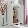 Mshliw 16 Inch Bathroom Vanity with Ceramic Sink, Freestanding Compact Vanity Cabinet with Soft Close Door and Adjustable Shelf - 3 of 4