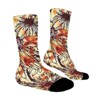 Abstract Colorful Flowers Women Printed Crew Socks Funny Funky Socks Soft Polyester Novelty Gifts for Artists Men - 3 of 4