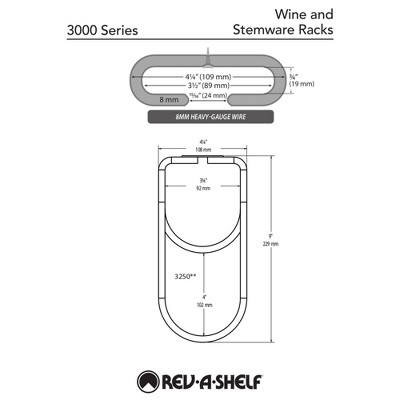 Satin Nickel Under Cabinet Quad Stemware Rack