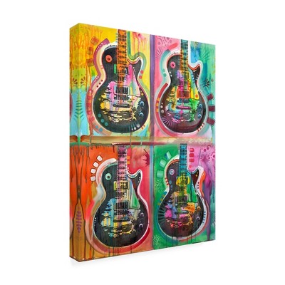 Trademark Fine Art -Dean Russo 'Les Paul 4Up' Canvas Art