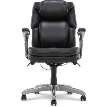 AIR Health & Wellness Managers Chair Black Leather - Serta