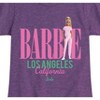 Girls' - Barbie - Barbie Los Angeles Fitted Short Sleeve Graphic T-Shirt - 2 of 4