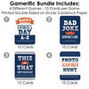 Big Dot of Happiness Happy Father's Day - 4 We Love Dad Party Games - 10 Cards Each - Gamerific Bundle - 3 of 4