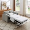 Convertible Comfort: Chenille Sofa Bed with Modern Design and Plush Seating - 2 of 4