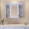 Bathroom Cabinet Wall Mounted, Bathroom Medicine Cabinet with Mirror Door, Wall Mounted Utility Cabinet for Bathroom Kitchen Laundry - 2 of 4