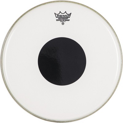 Remo Smooth White Control Sound Top Black Dot 14 in.