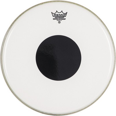 Remo Smooth White Control Sound Top Black Dot 14 in.