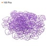Unique Bargains Heart-Shaped Metal Prevent Tearing Pages Home Office Paper Clip 100 Pcs - 3 of 4