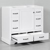 36" Bathroom Vanity Base, Solid Wood & MDF, 6 Drawers with Adjustable Shelf, Multi-Functional Divider, Freestanding Cabinet Base for Custom Sink - 3 of 4