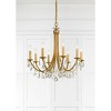 Crystorama Lighting Bridgehampton 8 - Light Chandelier in  Antique Gold - 4 of 4