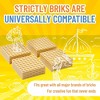 Strictly Briks Classic Building Brick Baseplates, Blue, Green, Gray, and Sand, 20 Pieces, 2.5x2.5 Inches (8x8 Studs) - 4 of 4