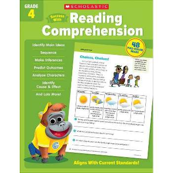 Scholastic Success with Reading Comprehension Grade 4 Workbook - by  Scholastic Teaching Resources (Paperback)