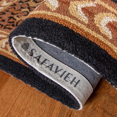 Chelsea Black and Brown Hand-Knotted Wool Area Rug
