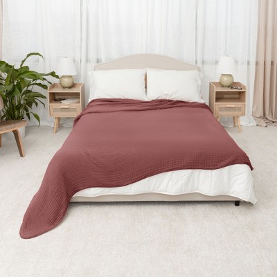 Wine Queen Muslin Cotton Throw Blanket