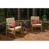 Casual Cushion Stripe Sunbrella Fabric 1-Piece Indoor/Outdoor Lumbar Pillow, 19"W x 12"L - 2 of 4