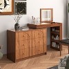 Okak Vintage Vanity Table with Mirror & LED Lights,Storage Dressing Desk with Drawers/Shelves,Adjustable Makeup Table for Small Bedrooms - 2 of 4
