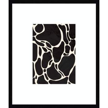 21" x 25" Giraffe Pattern Abstract by 1x Studio Wood Framed Wall Art Print - Amanti Art