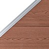 vidaXL Fence Panel WPC 37.4 in.x(41.3 in.-70.9 in.) Brown - 4 of 4