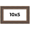 PosterPalooza | Panoramic Elegant Brown Picture Frame - UV Acrylic, Foam Board Backing, Hanging Hardware - 2 of 4