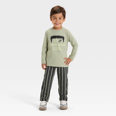 Toddler Boys' Long Sleeve Halloween French Terry Shirt and Pants Set - Cat & Jack™