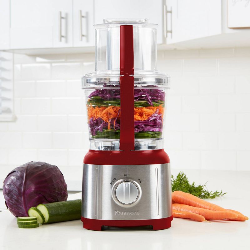 Kenmore 11-Cup Food Processor and Vegetable Chopper - Red/Silver, 5 of 7