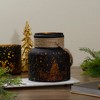 Northlight 8" Gold Deer and Pine Trees Flameless Christmas Glass Candle Lantern - image 2 of 4