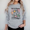 Simply Sage Market Women's Graphic Sweatshirt Never Stop Exploring - M - Graphite - 2 of 3