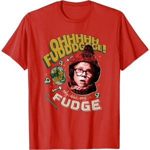 Seven Times Six A Christmas Story T-Shirt Men's Ohhhh Fudddge Ralphie Top - 1 of 4
