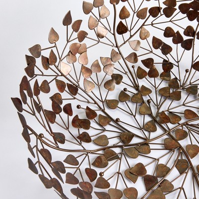 Oxidized Bronze Vine Design Decorative Bowl