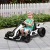 Aosom 24V 7.5 MPH Drifting Electric Go Kart with Adjustable Seat with Slow Start, Button Start, Music, Horn, Lights, for 6-12 Years - 3 of 4