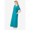 Woman Within Perfect Short-Sleeve Scoopneck Maxi Tee Dress - 4 of 4