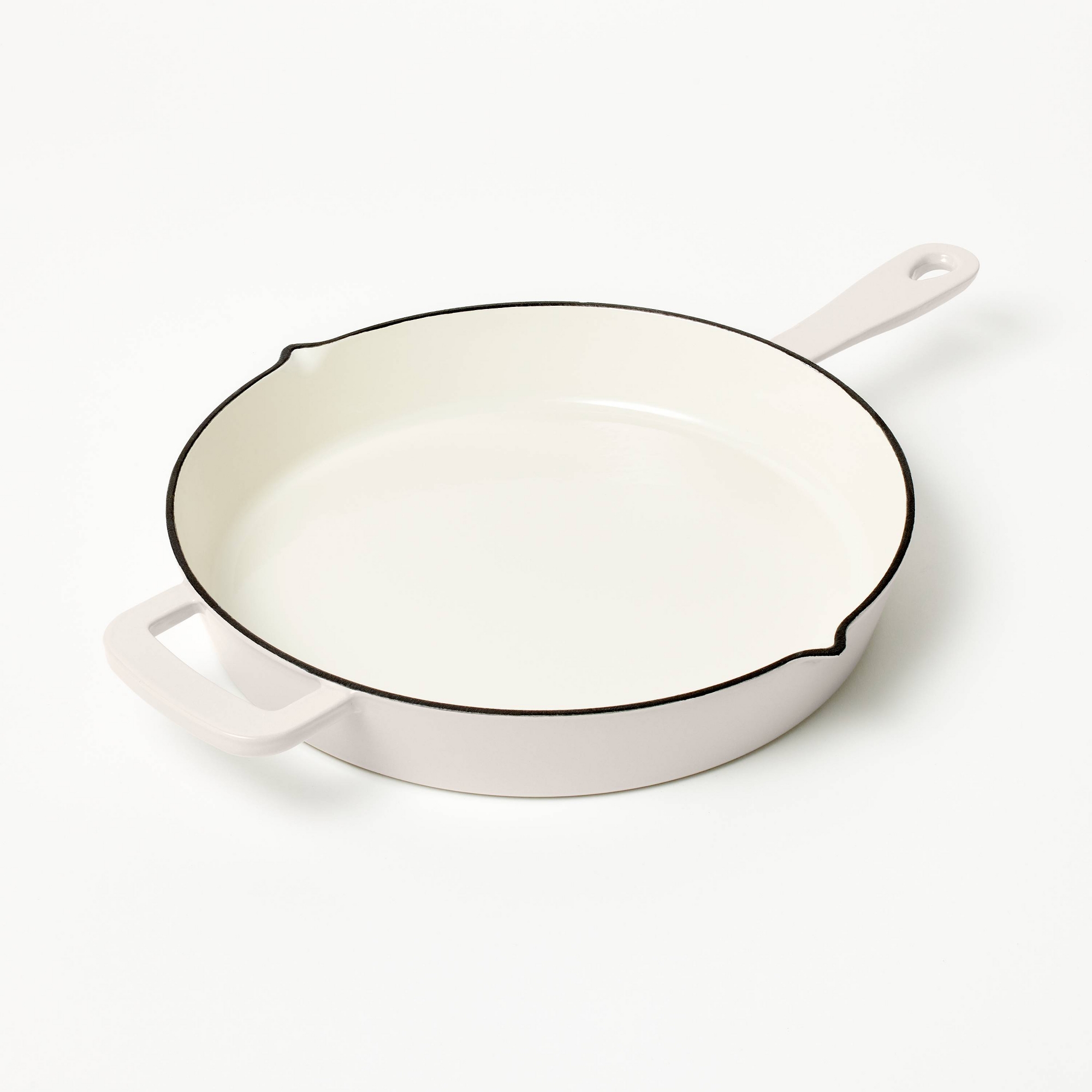 12" Enamel Skillet Light Gray - Figmint™
