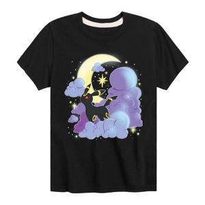 Boys' - Pokémon - Umbreon Celestial Moon and Clouds Short Sleeve Graphic T-Shirt - 1 of 4