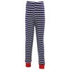 Hudson Baby Infant and Toddler Cotton Pajama Set, Navy Stripe Red - 4 of 4