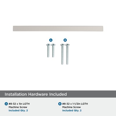 Satin Nickel Arch Cabinet Bar Pull with Mounting Hardware