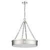 Anders 3-Light LED Pendant Light - 22" Steel Ring Fixture, Dimmable, Damp Rated, Modern Design - 2 of 4