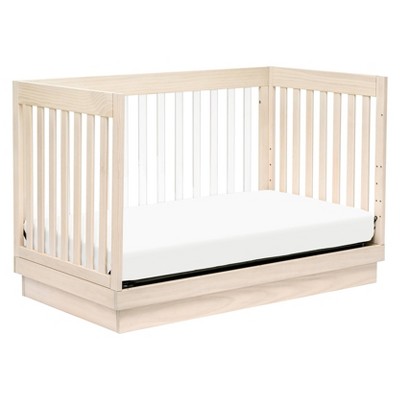 Washed Natural Pine and Acrylic 3-in-1 Convertible Crib