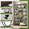 Kumasinova 72 Inch Book Shelf Industrial Etagere Bookcase with 8-Tier Open Storage Shelves for Living Room,Bedroom,Office,Black - 4 of 4