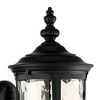 John Timberland Bellagio Vintage Rustic Outdoor Wall Light Fixture Textured Black Upbridge 21" Clear Hammered Glass for Post Exterior Barn Deck House - 3 of 4