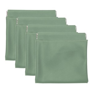 Unique Bargains Mini Waterproof PU Leather Portable Mini Cosmetic Bags 4 Pcs - 1 of 4