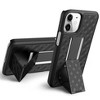 Nakedcellphone Slim Case with Stand and Belt Clip Holster for Apple iPhone 12 Mini - Black - 4 of 4