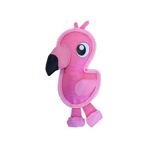 Outward Hound Fire Biterz Flamingo Dog Toy - S - 1 of 3